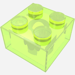 Glitter Trans-Neon Green