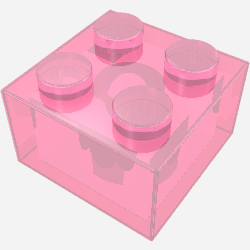 Glitter Trans-Dark Pink